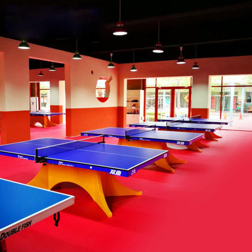 兵乓球場(chǎng)運(yùn)動(dòng)地膠 運(yùn)動(dòng)場(chǎng)地專用地膠高端壓花紋