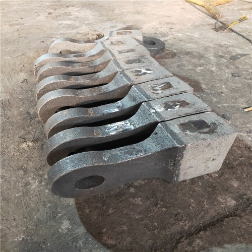 礦山破碎機錘頭顎式石子破碎高鉻合金錘頭33制砂機耐磨鑄造方