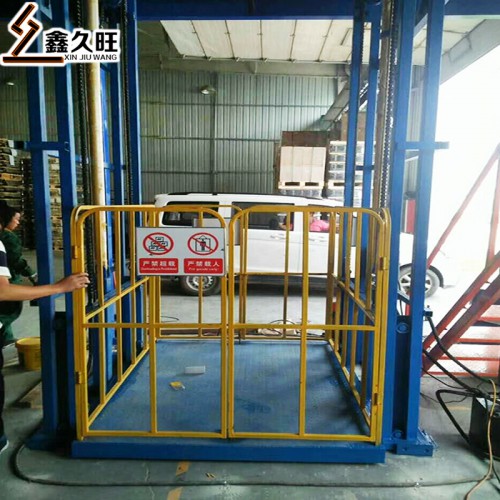 倉(cāng)庫(kù)升降平臺(tái) 廠房電動(dòng)液壓導(dǎo)軌式簡(jiǎn)易防墜小型電梯
