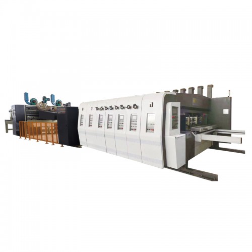 全自動高速水墨印刷開槽模切（粘箱、釘箱）打包一體聯動線