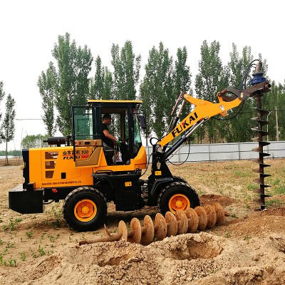 電線桿打坑機 鏟車挖坑機價格 電桿基礎(chǔ)打坑機