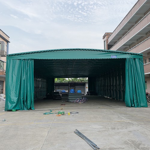 倉庫雨棚 推拉伸縮雨棚 倉庫雨棚定制 倉庫移動(dòng)雨棚廠家