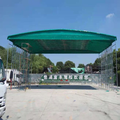 戶外伸縮移動(dòng)推拉棚 大型活動(dòng)遮陽(yáng)雨棚拆裝方便